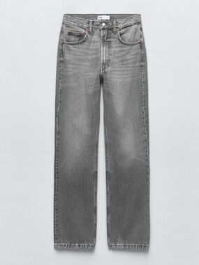 Zara High Rise TRF Straight Leg Women’s Jeans “Gray” (Size 12) 31